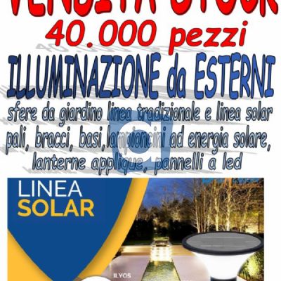 Vendita stock illuminazione da esterno 40000 pezzi