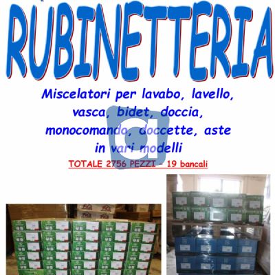 Nuovo stock di rubinetteria 2756pz